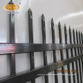 Garden decorative pressed spear top steel fence panel